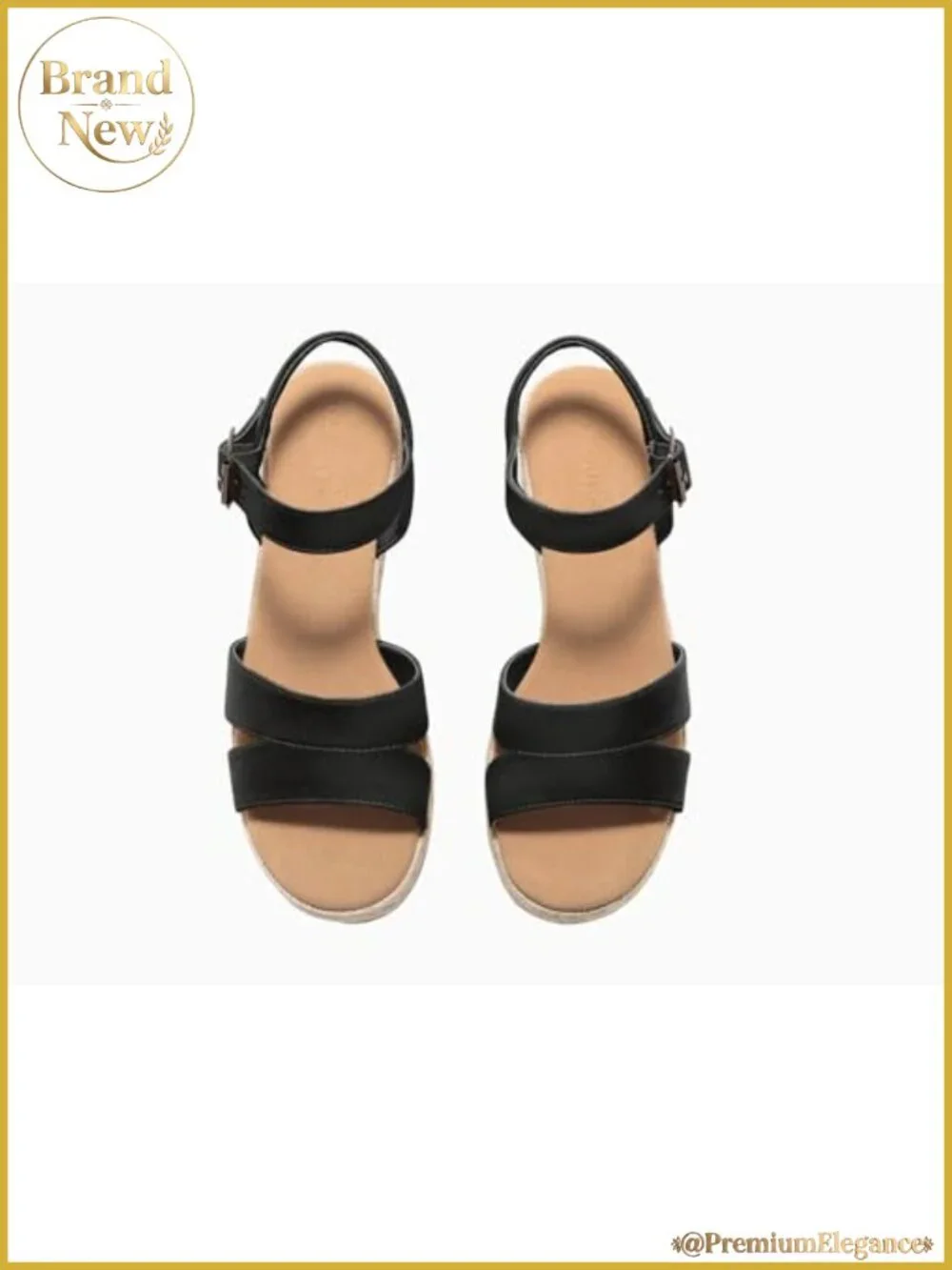 Womens Espadrille Wedge Platform Sandals Open Toe Buckle Ankle Strap
